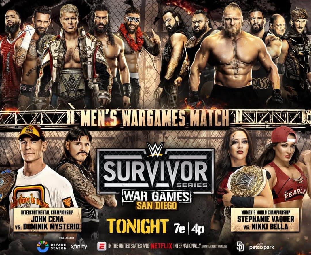 Survivor Series: WarGames 2025 Global Start Times Revealed
