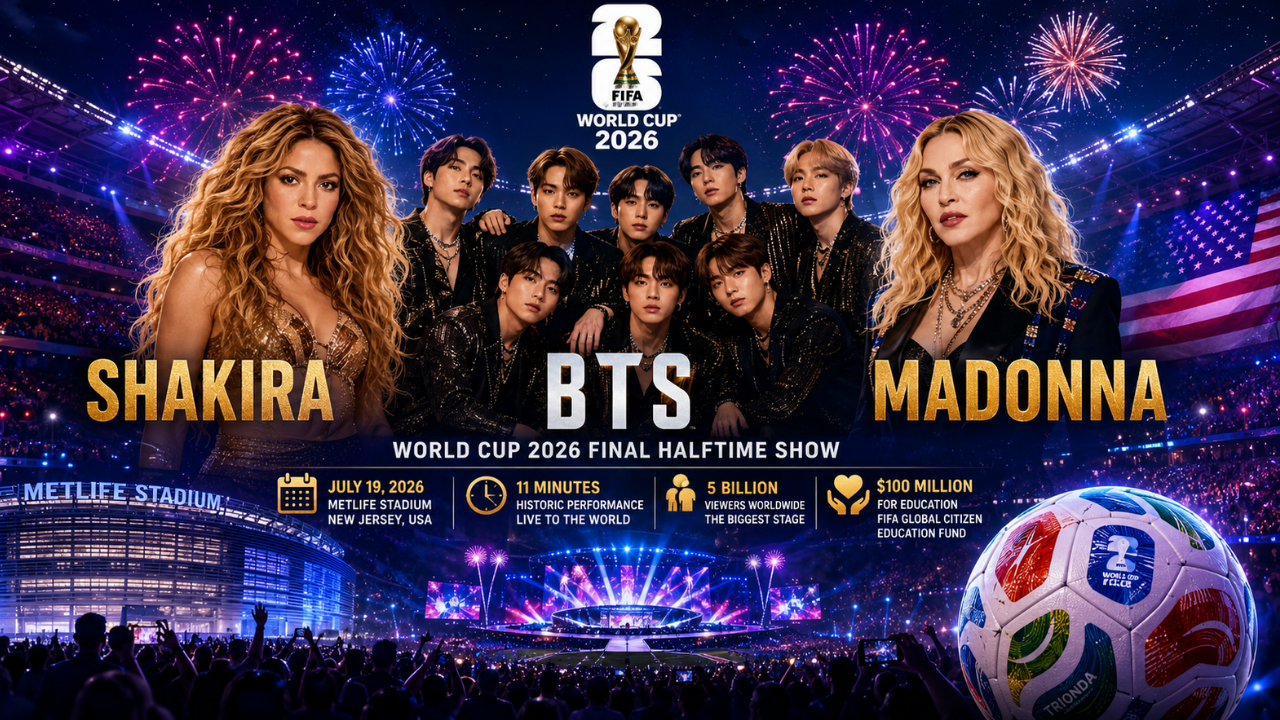 World Cup 2026 Halftime Show: BTS, Shakira and Madonna Headline the Biggest Concert in Sports History