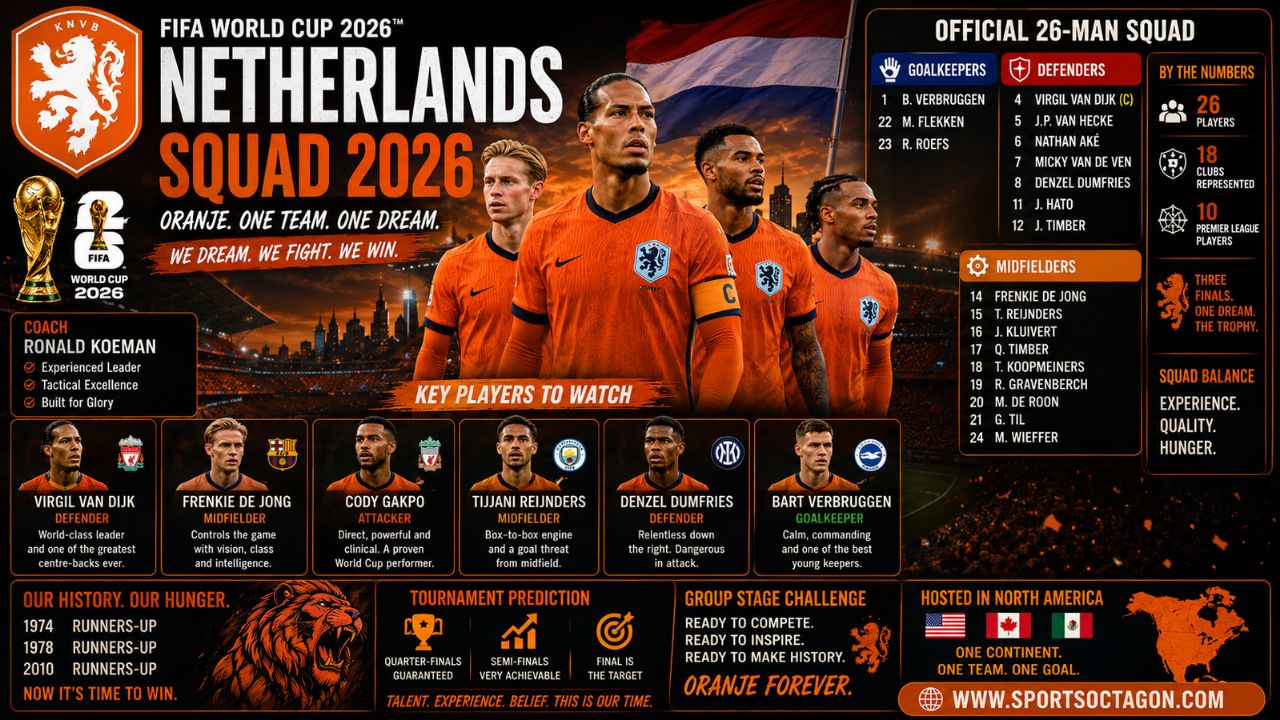 Netherlands World Cup 2026 Squad