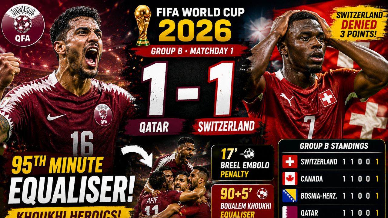 Qatar 1-1 Switzerland