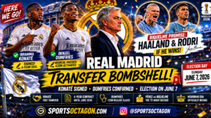 Real Madrid Transfer News Today: Konaté Signed, Dumfries Medical Done, and Riquelme Promises Haaland and Rodri Before Sunday’s Election